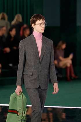 Gucci ready to wear fall winter 2025, Milan, February 2025. Gucci ready to wear fall winter 2025 runway at Milan fashion week, 25 February 2025., Credit:x Avalon London, UK  Copyright: xxx xAvalonx 0968818581