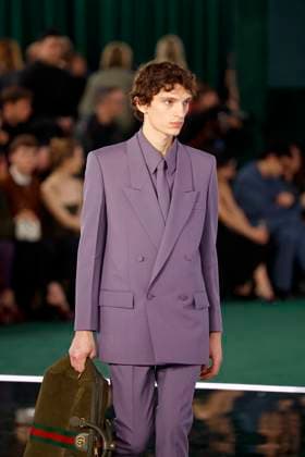 Gucci ready to wear fall winter 2025, Milan, February 2025. Gucci ready to wear fall winter 2025 runway at Milan fashion week, 25 February 2025., Credit:x Avalon London, UK  Copyright: xxx xAvalonx 0968818632