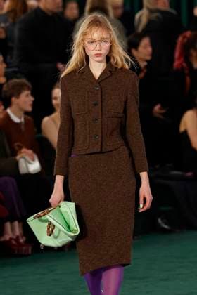 Gucci ready to wear fall winter 2025, Milan, February 2025. Gucci ready to wear fall winter 2025 runway at Milan fashion week, 25 February 2025., Credit:x Avalon London, UK  Copyright: xxx xAvalonx 0968818662