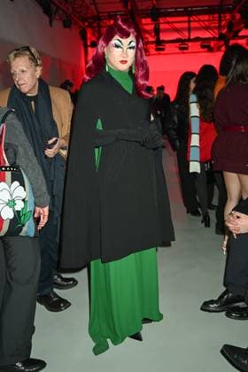 Milan, Italy: Milan, Milan Women s Fashion Week: Fall Winter 2025 - Women s Fashion, Fall Winter 2025.- N.21 fashion show - guests in the photo: Lina Galore Milan Italy  - ZUMAp169 20250225_zea_p169_762 Copyright: xSimonaxChiocciax