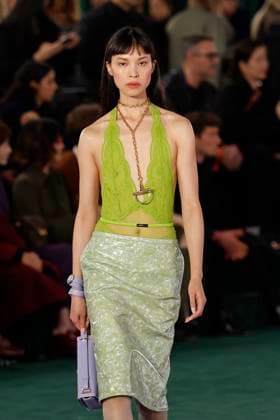 Gucci ready to wear fall winter 2025, Milan, February 2025. Gucci ready to wear fall winter 2025 runway at Milan fashion week, 25 February 2025., Credit:x Avalon London, UK  Copyright: xxx xAvalonx 0968818749