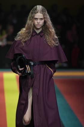 Milan, Italy: Milan, Milan Women s Fashion Week: Fall Winter 2025 26 - Women s Fashion, Fall Winter 2025 26 - K-Way fashion show - catwalk in the photo: Model Milan Italy  - ZUMAp169 20250225_zea_p169_786 Copyright: xRiccardoxGIordanox