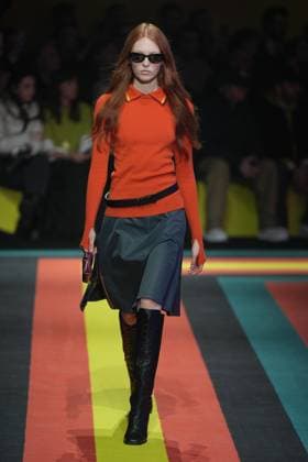 Milan, Italy: Milan, Milan Women s Fashion Week: Fall Winter 2025 26 - Women s Fashion, Fall Winter 2025 26 - K-Way fashion show - catwalk in the photo: Model Milan Italy  - ZUMAp169 20250225_zea_p169_787 Copyright: xRiccardoxGIordanox