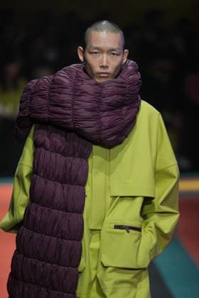 Milan, Italy: Milan, Milan Women s Fashion Week: Fall Winter 2025 26 - Women s Fashion, Fall Winter 2025 26 - K-Way fashion show - catwalk in the photo: Model Milan Italy  - ZUMAp169 20250225_zea_p169_799 Copyright: xRiccardoxGIordanox