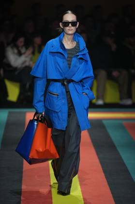 Milan, Italy: Milan, Milan Women s Fashion Week: Fall Winter 2025 26 - Women s Fashion, Fall Winter 2025 26 - K-Way fashion show - catwalk in the photo: Model Milan Italy  - ZUMAp169 20250225_zea_p169_825 Copyright: xRiccardoxGIordanox