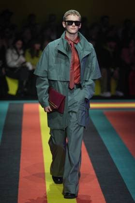 Milan, Italy: Milan, Milan Women s Fashion Week: Fall Winter 2025 26 - Women s Fashion, Fall Winter 2025 26 - K-Way fashion show - catwalk in the photo: Model Milan Italy  - ZUMAp169 20250225_zea_p169_831 Copyright: xRiccardoxGIordanox