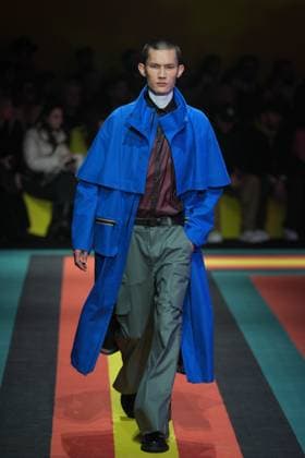 Milan, Italy: Milan, Milan Women s Fashion Week: Fall Winter 2025 26 - Women s Fashion, Fall Winter 2025 26 - K-Way fashion show - catwalk in the photo: Model Milan Italy  - ZUMAp169 20250225_zea_p169_851 Copyright: xRiccardoxGIordanox