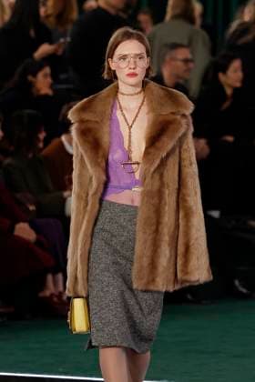 Gucci ready to wear fall winter 2025, Milan, February 2025. Gucci ready to wear fall winter 2025 runway at Milan fashion week, 25 February 2025., Credit:x Avalon London, UK  Copyright: xxx xAvalonx 0968819952