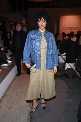 Milan, Milan Women s Fashion Week: Fall Winter 2025 26 - Women s Fashion, Fall Winter 2025 26.- ICEBERG fashion show - front row In the photo: Megan Ria  Copyright: xRiccardoxGIordanox xipa-agency.netx xRiccardoxGiordanox IPA_Agency_IPA54571160