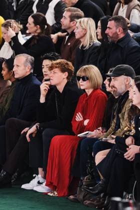 Milan, Milan Women s Fashion Week: Fall Winter 2025 - Gucci Fashion Show - Front Row Guests Milan, Milan Women s Fashion Week: Fall Winter 2025 - Women s Fashion, Fall Winter 2025 - Gucci Fashion Show - Guests. In the photo: Jannik Sinner (Italian Tennis Player), Anna Wintour (Journalist and Editor-in-Chief of Vogue America) Milan Italy  Copyright: xIPA ABACAx