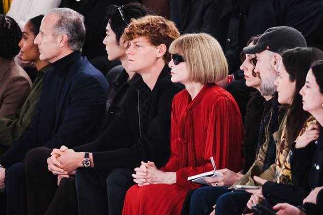 Milan, Milan Women s Fashion Week: Fall Winter 2025 - Gucci Fashion Show - Front Row Guests Milan, Milan Women s Fashion Week: Fall Winter 2025 - Women s Fashion, Fall Winter 2025 - Gucci Fashion Show - Guests. In the photo: Jannik Sinner (Italian Tennis Player), Anna Wintour (Journalist and Editor-in-Chief of Vogue America) Milan Italy  Copyright: xIPA ABACAx