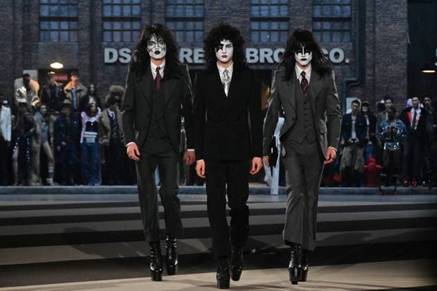 Milan, Milan Women s Fashion Week: Fall Winter 2025 26 - Women s Fashion, Fall Winter 2025 26 - Dsquared2 fashion show - catwalk in the photo: Model  Copyright: xRiccardoxGIordanox xipa-agency.netx xRiccardoxGiordanox IPA_Agency_IPA54582993