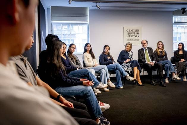 Queen Maxima Visits Anne Frank Exhibition - NYC Queen Maxima visits Anne Frank - The Exhibition at the Center for Jewish History in Manhattan, New York City, NY, USA on February 25, 2025. The exhibition highlights the life of Anne Frank (1929-1945) in the context of the Second World War and the persecution of the Jews. The focus is on the full-size replica of the Secret Annex, the hiding place of Anne Frank, her parents and sister, together with four other Jewish people in hiding. Photo byNLBeeld POOL Patrick van Katwijk ABACAPRESS.COM New York City United States  Copyright: xBrunoxPress ABACAx