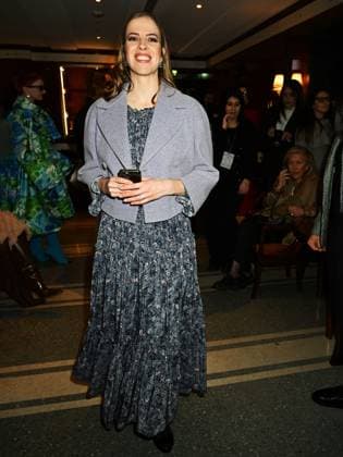 Milan, Milan Women s Fashion Week: Fall Winter 2025 - Luisa Beccaria fashion show - front row - In the photo: Carolina Kostner  Copyright: xSimonaxChiocciax xipa-agency.netx xFotosickix IPA_Agency_IPA54599184