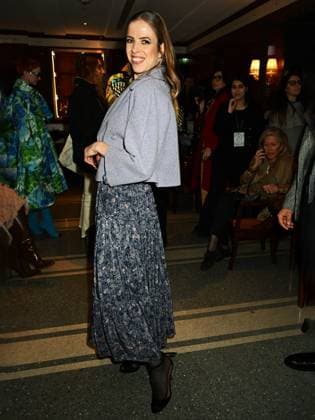 - Milan, Milan Women s Fashion Week: Fall Winter 2025 - Luisa Beccaria fashion show - front row - In the photo: Carolina Kostner Milan Italy  Copyright: xIPA ABACAx