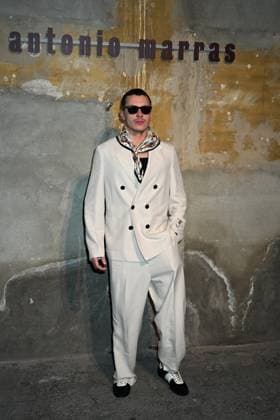 Milan, Italy: Milan, Milan Women s Fashion Week: Fall Winter 2025 - Women s Fashion, Fall Winter 2025.- Antonio Marras fashion show - guests in the photo: Aron Piper Milan Italy  - ZUMAp169 20250226_zea_p169_493 Copyright: xSimonaxChiocciax