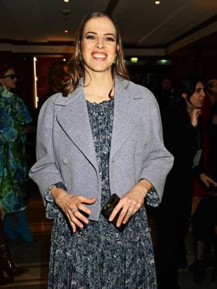 Milan, Italy: Milan, Milan Women s Fashion Week: Fall Winter 2025 - Luisa Beccaria fashion show - front row - In the photo: Carolina Kostner Milan Italy  - ZUMAp169 20250226_zea_p169_510 Copyright: xSimonaxChiocciax