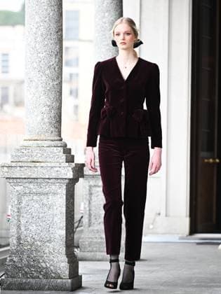 Rome: Milan, Milan Women s Fashion Week: Fall Winter 2025 26 - Luisa Beccaria Fashion Show - Catwalk Rome  - ZUMAp169 20250226_zea_p169_530 Copyright: xSimonaxChiocciax