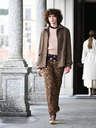 Rome: Milan, Milan Women s Fashion Week: Fall Winter 2025 26 - Luisa Beccaria Fashion Show - Catwalk Rome  - ZUMAp169 20250226_zea_p169_531 Copyright: xSimonaxChiocciax