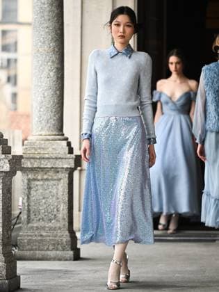 - Milan, Milan Women s Fashion Week: Fall Winter 2025 26 - Luisa Beccaria Fashion Show - Catwalk Rome  Copyright: xIPA ABACAx
