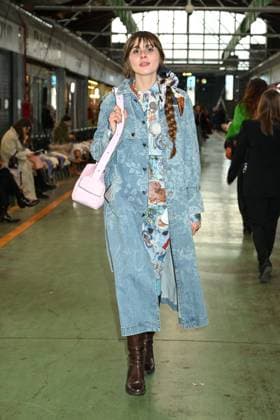 Milan, Milan Women s Fashion Week: Fall Winter 2025 - Marco Rambaldi Fashion Show - Guests Milan, Milan Women s Fashion Week: Fall Winter 2025 - Women s Fashion, Fall Winter 2025.- Marco Rambaldi fashion show - guests in the photo: Giada Zappa MILAN Italy  Copyright: xIPA ABACAx