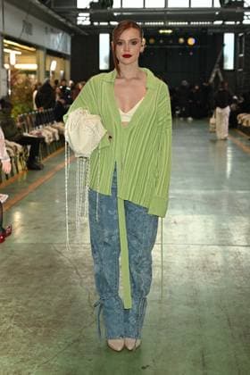Milan, Milan Women s Fashion Week: Fall Winter 2025 - Marco Rambaldi Fashion Show - Guests Milan, Milan Women s Fashion Week: Fall Winter 2025 - Women s Fashion, Fall Winter 2025.- Marco Rambaldi fashion show - guests in the photo: Ludovica Bizzaglia MILAN Italy  Copyright: xIPA ABACAx