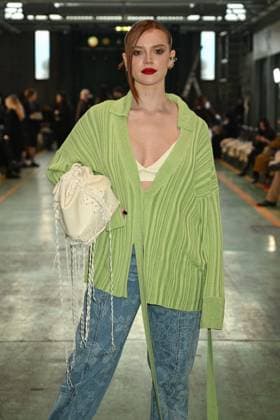 Milan, Milan Women s Fashion Week: Fall Winter 2025 - Marco Rambaldi Fashion Show - Guests Milan, Milan Women s Fashion Week: Fall Winter 2025 - Women s Fashion, Fall Winter 2025.- Marco Rambaldi fashion show - guests in the photo: Ludovica Bizzaglia MILAN Italy  Copyright: xIPA ABACAx