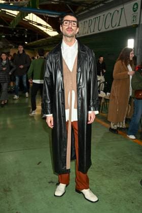 Milan, Milan Women s Fashion Week: Fall Winter 2025 - Marco Rambaldi Fashion Show - Guests Milan, Milan Women s Fashion Week: Fall Winter 2025 - Women s Fashion, Fall Winter 2025.- Marco Rambaldi fashion show - guests in the photo Luigi Giaretti MILAN Italy  Copyright: xIPA ABACAx