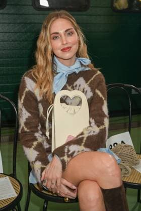 Milan, Milan Women s Fashion Week: Fall Winter 2025 - Marco Rambaldi Fashion Show - Guests Milan, Milan Women s Fashion Week: Fall Winter 2025 - Women s Fashion, Fall Winter 2025.- Marco Rambaldi fashion show - guests in the photo Chiara Ferragni MILAN Italy  Copyright: xIPA ABACAx