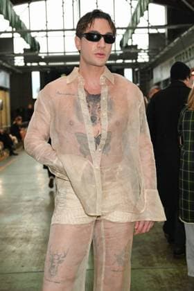 Milan, Italy: Milan, Milan Women s Fashion Week: Fall Winter 2025 - Women s Fashion, Fall Winter 2025.- Marco Rambaldi fashion show - guests in the photo: Daniele Oscar Spada Milan Italy  - ZUMAp169 20250226_zea_p169_673 Copyright: xSimonaxChiocciax