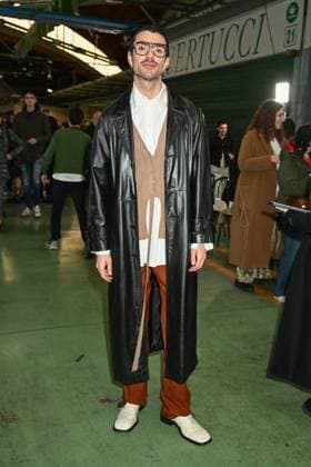 Milan, Italy: Milan, Milan Women s Fashion Week: Fall Winter 2025 - Women s Fashion, Fall Winter 2025.- Marco Rambaldi fashion show - guests in the photo Luigi Giaretti Milan Italy  - ZUMAp169 20250226_zea_p169_681 Copyright: xSimonaxChiocciax