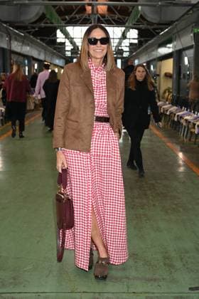 Milan, Italy: Milan, Milan Women s Fashion Week: Fall Winter 2025 - Women s Fashion, Fall Winter 2025.- Marco Rambaldi fashion show - guests in the photo: Cristina Parodi Milan Italy  - ZUMAp169 20250226_zea_p169_698 Copyright: xSimonaxChiocciax