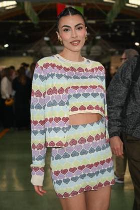 Milan, Italy: Milan, Milan Women s Fashion Week: Fall Winter 2025 - Women s Fashion, Fall Winter 2025.- Marco Rambaldi fashion show - guests in the photo: Giulia Salemi Milan Italy  - ZUMAp169 20250226_zea_p169_688 Copyright: xSimonaxChiocciax