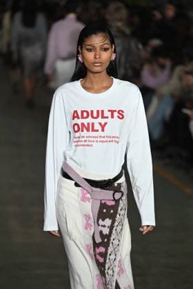Milan, Milan Women s Fashion Week: Fall Winter 2025 - Women s Fashion, Fall Winter 2025.- Marco Rambaldi fashion show - catwalk in the photo: model  Copyright: xSimonaxChiocciax xipa-agency.netx xSimonaxChiocciax IPA_Agency_IPA54607429