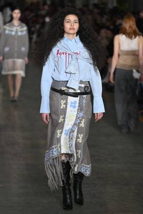 Milan, Milan Women s Fashion Week: Fall Winter 2025 - Women s Fashion, Fall Winter 2025.- Marco Rambaldi fashion show - catwalk in the photo: model  Copyright: xSimonaxChiocciax xipa-agency.netx xSimonaxChiocciax IPA_Agency_IPA54607439