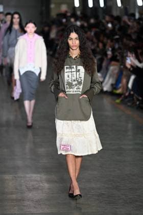 Milan, Milan Women s Fashion Week: Fall Winter 2025 - Marco Rambaldi Fashion Show - Catwalk Milan, Milan Women s Fashion Week: Fall Winter 2025 - Women s Fashion, Fall Winter 2025.- Marco Rambaldi fashion show - catwalk in the photo: model MILAN Italy  Copyright: xIPA ABACAx