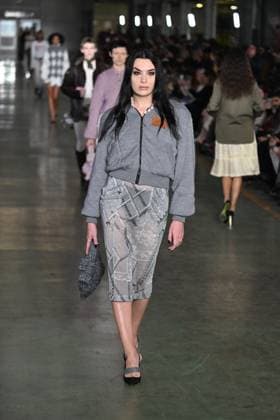 Milan, Milan Women s Fashion Week: Fall Winter 2025 - Marco Rambaldi Fashion Show - Catwalk Milan, Milan Women s Fashion Week: Fall Winter 2025 - Women s Fashion, Fall Winter 2025.- Marco Rambaldi fashion show - catwalk in the photo: model MILAN Italy  Copyright: xIPA ABACAx