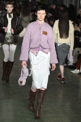 Milan, Milan Women s Fashion Week: Fall Winter 2025 - Marco Rambaldi Fashion Show - Catwalk Milan, Milan Women s Fashion Week: Fall Winter 2025 - Women s Fashion, Fall Winter 2025.- Marco Rambaldi fashion show - catwalk in the photo: model MILAN Italy  Copyright: xIPA ABACAx