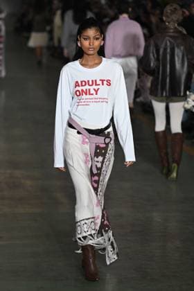 Milan, Milan Women s Fashion Week: Fall Winter 2025 - Women s Fashion, Fall Winter 2025.- Marco Rambaldi fashion show - catwalk in the photo: model  Copyright: xSimonaxChiocciax xipa-agency.netx xSimonaxChiocciax IPA_Agency_IPA54607428