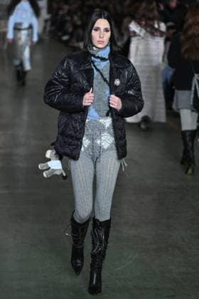Milan, Milan Women s Fashion Week: Fall Winter 2025 - Marco Rambaldi Fashion Show - Catwalk Milan, Milan Women s Fashion Week: Fall Winter 2025 - Women s Fashion, Fall Winter 2025.- Marco Rambaldi fashion show - catwalk in the photo: model MILAN Italy  Copyright: xIPA ABACAx