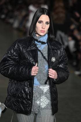 Milan, Milan Women s Fashion Week: Fall Winter 2025 - Marco Rambaldi Fashion Show - Catwalk Milan, Milan Women s Fashion Week: Fall Winter 2025 - Women s Fashion, Fall Winter 2025.- Marco Rambaldi fashion show - catwalk in the photo: model MILAN Italy  Copyright: xIPA ABACAx