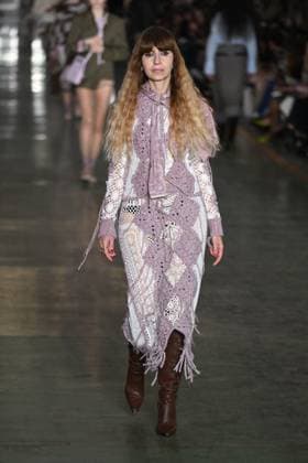 Milan, Milan Women s Fashion Week: Fall Winter 2025 - Marco Rambaldi Fashion Show - Catwalk Milan, Milan Women s Fashion Week: Fall Winter 2025 - Women s Fashion, Fall Winter 2025.- Marco Rambaldi fashion show - catwalk in the photo: model MILAN Italy  Copyright: xIPA ABACAx