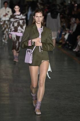 Milan, Milan Women s Fashion Week: Fall Winter 2025 - Marco Rambaldi Fashion Show - Catwalk Milan, Milan Women s Fashion Week: Fall Winter 2025 - Women s Fashion, Fall Winter 2025.- Marco Rambaldi fashion show - catwalk in the photo: model MILAN Italy  Copyright: xIPA ABACAx