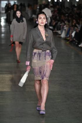 Milan, Milan Women s Fashion Week: Fall Winter 2025 - Marco Rambaldi Fashion Show - Catwalk Milan, Milan Women s Fashion Week: Fall Winter 2025 - Women s Fashion, Fall Winter 2025.- Marco Rambaldi fashion show - catwalk in the photo: model MILAN Italy  Copyright: xIPA ABACAx