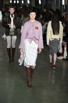 Milan, Italy: Milan, Milan Women s Fashion Week: Fall Winter 2025 - Women s Fashion, Fall Winter 2025.- Marco Rambaldi fashion show - catwalk in the photo: model Milan Italy  - ZUMAp169 20250226_zea_p169_757 Copyright: xSimonaxChiocciax