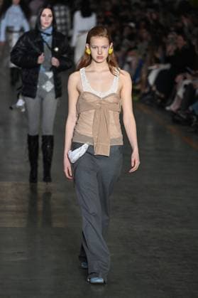 Milan, Italy: Milan, Milan Women s Fashion Week: Fall Winter 2025 - Women s Fashion, Fall Winter 2025.- Marco Rambaldi fashion show - catwalk in the photo: model Milan Italy  - ZUMAp169 20250226_zea_p169_769 Copyright: xSimonaxChiocciax