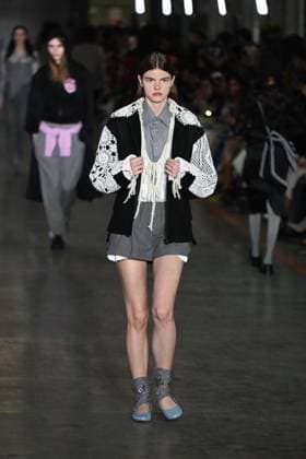 Milan, Italy: Milan, Milan Women s Fashion Week: Fall Winter 2025 - Women s Fashion, Fall Winter 2025.- Marco Rambaldi fashion show - catwalk in the photo: model Milan Italy  - ZUMAp169 20250226_zea_p169_810 Copyright: xSimonaxChiocciax