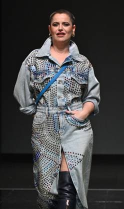 Milan,ItalyMario Dice Fall-Winter 2025-2026 collection at Milan Fashion Week Lineapelle with the participation of celebrity singers for its tenth anniversary. In the photo:Mario Dice show fashion show  Copyright: xNickxZonnax xipa-agency.netx xNickxZonnax IPA_Agency_IPA54622991
