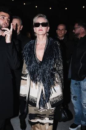 Milan, Milan Women s Fashion Week: Fall Winter 2025 - Women s Fashion, Fall Winter 2025 - Antonio Marras Show - Front Row Guests. In the photo: Sharon Stone (American Actress)  Copyright: xAlessandroxBremecx xipa-agency.netx xx IPA_Agency_IPA54625462