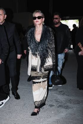 Milan, Milan Women s Fashion Week: Fall Winter 2025 - Women s Fashion, Fall Winter 2025 - Antonio Marras Show - Front Row Guests. In the photo: Sharon Stone (American Actress)  Copyright: xAlessandroxBremecx xipa-agency.netx xx IPA_Agency_IPA54625471